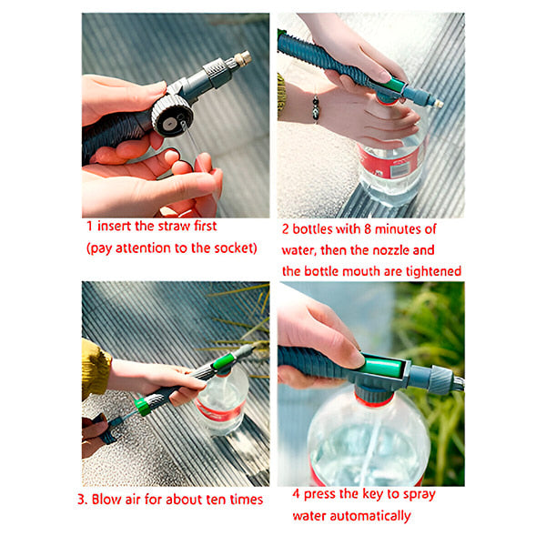 Praktischer Sprühadapter für PET-Flaschen