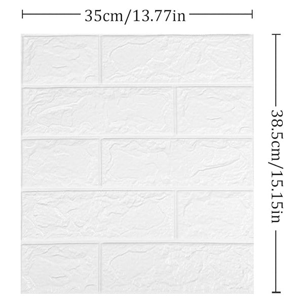 3D-Backstein-Wandpaneele (5 Stk.)
