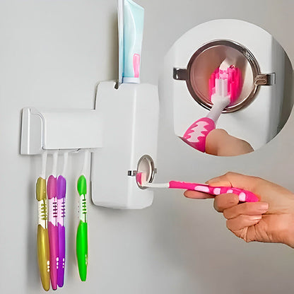 Hygienischer Zahnpasta-Spender mit Halterung