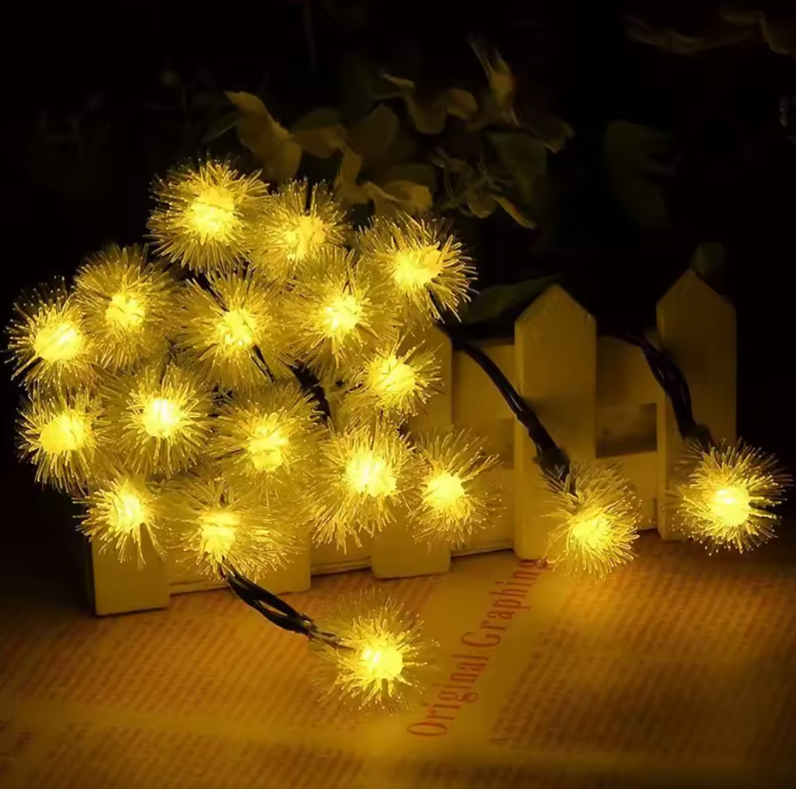 Solar-Lichterkette mit 20 LEDs