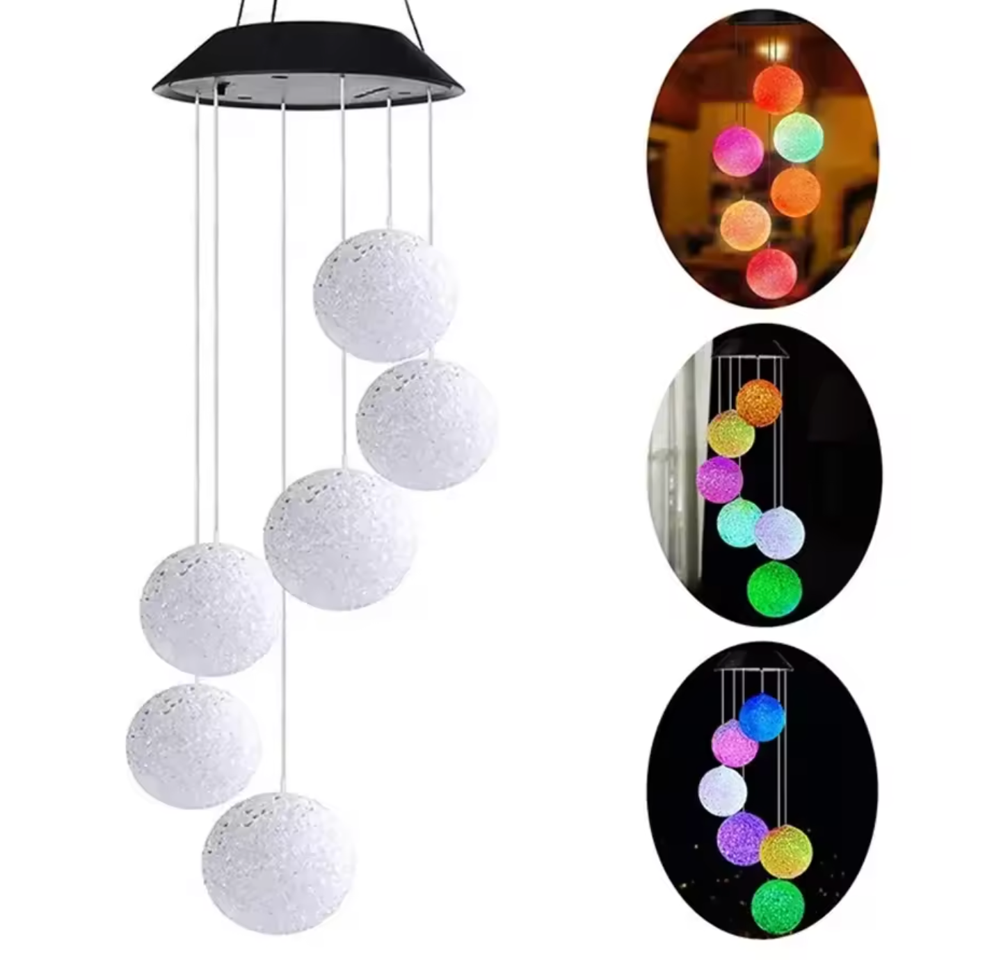 Solar Windspiel Licht mit Farbwechsel