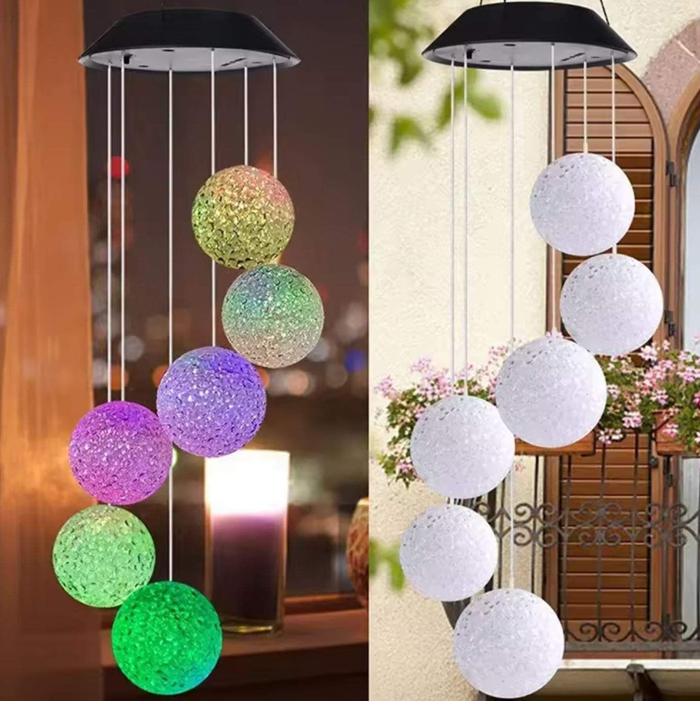 Solar Windspiel Licht mit Farbwechsel