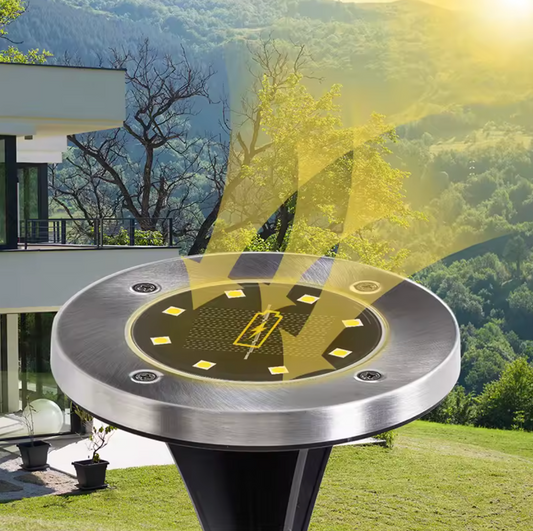 Solar-Bodenstrahler für den Garten