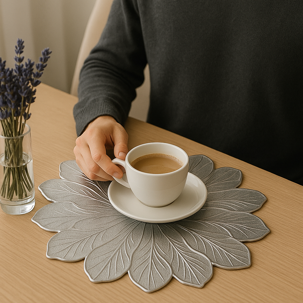 Tischblüte Design-Set – Schutz trifft Eleganz