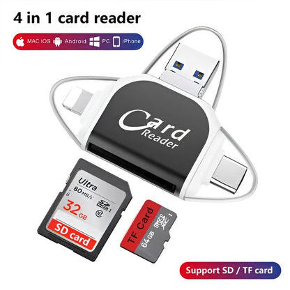 Universeller 4-in-1 Kartenleser