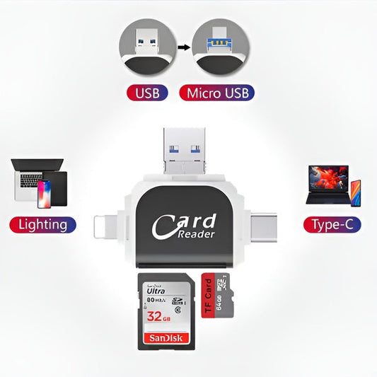 Universeller 4-in-1 Kartenleser