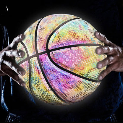 Reflektierender Basketball mit 3D-Hologramm-Effekt