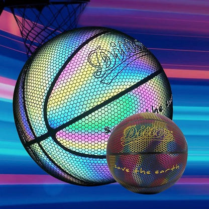 Reflektierender Basketball mit 3D-Hologramm-Effekt