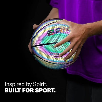 Reflektierender Basketball mit 3D-Hologramm-Effekt