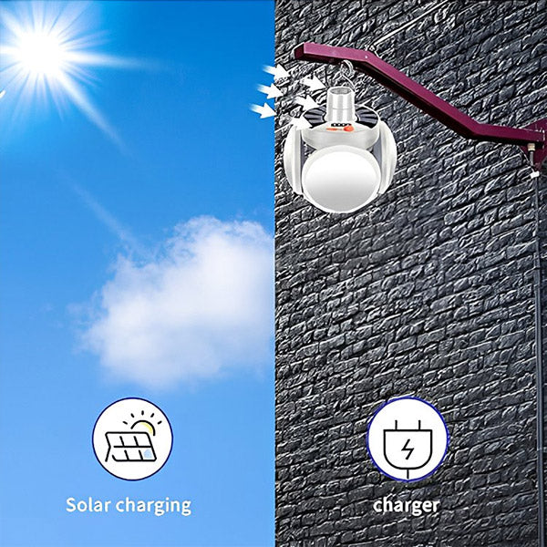 Klappbare Solar-LED-Lampe