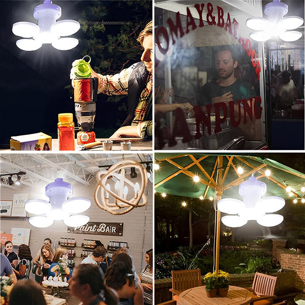 Klappbare Solar-LED-Lampe