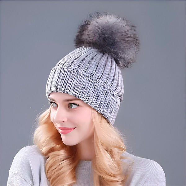 Weiche Strickmütze für Damen