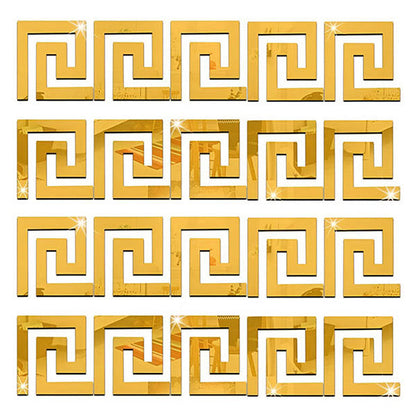 Luxuriöse Spiegel-Wandsticker (10er-Set)