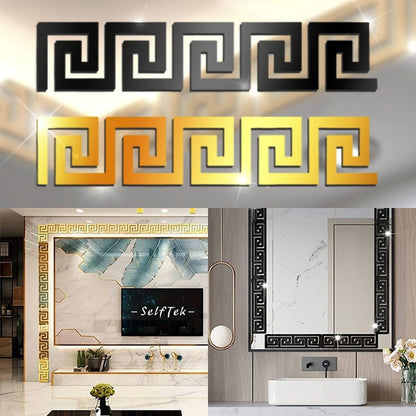 Luxuriöse Spiegel-Wandsticker (10er-Set)