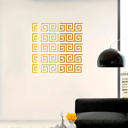 Luxuriöse Spiegel-Wandsticker (10er-Set)