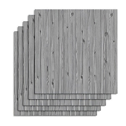 3D-Holzdekor-Paneele selbstklebend (5 Stk.)