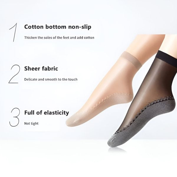 Rutschfeste Seidensocken (4 Stk.)