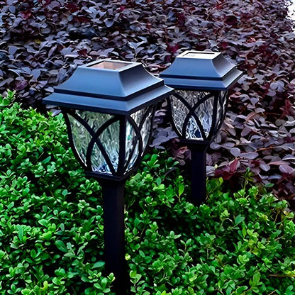 Solarbetriebene LED-Gartenleuchten (2 Stk.)