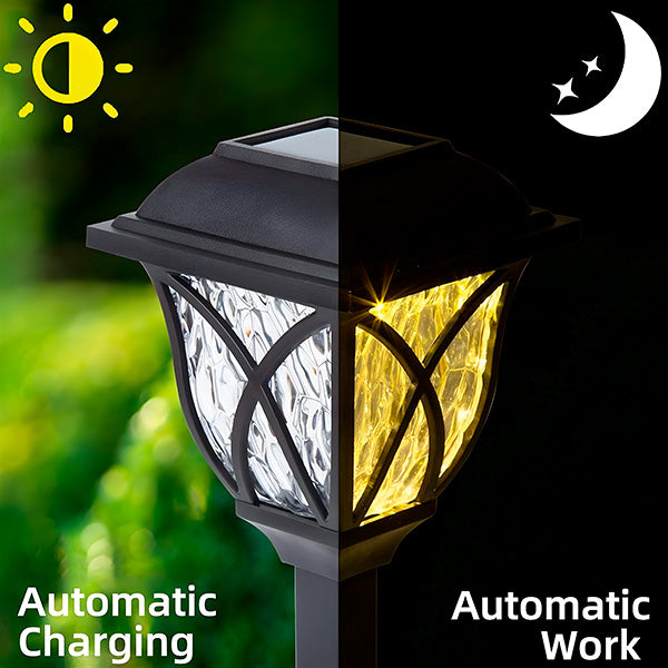 Solarbetriebene LED-Gartenleuchten (2 Stk.)
