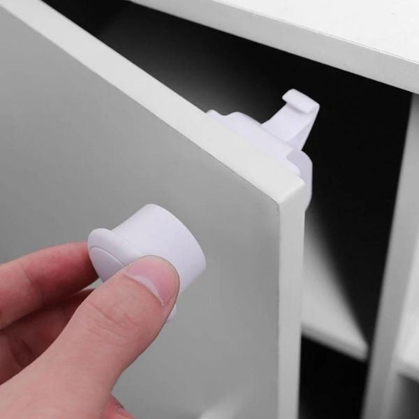 Kindersicherer Schrankverschluss mit Magnet (4er-Set)
