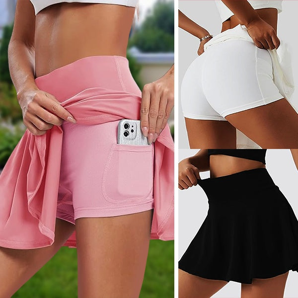 Sportlicher Rock mit integrierter Hose