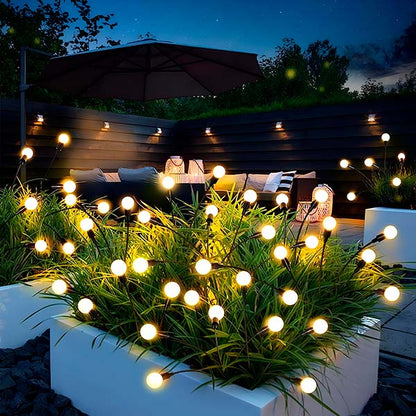 Solargartenleuchte mit 6 Glühbirnen