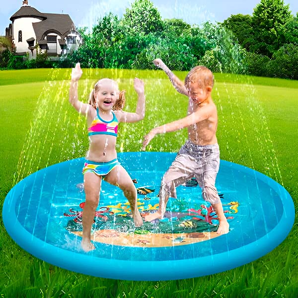 Wasserspielmatte mit Sprinklerfunktion