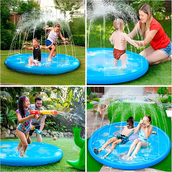 Wasserspielmatte mit Sprinklerfunktion
