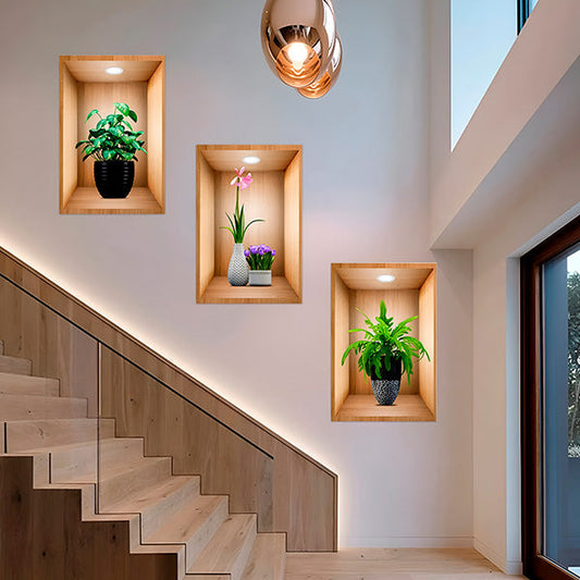 3D Wanddesign zum Aufkleben (3 Stk.)