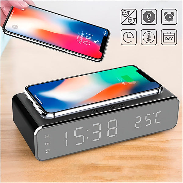 Praktisches 3-in-1 Ladegerät mit Display für Zeit & Temperatur