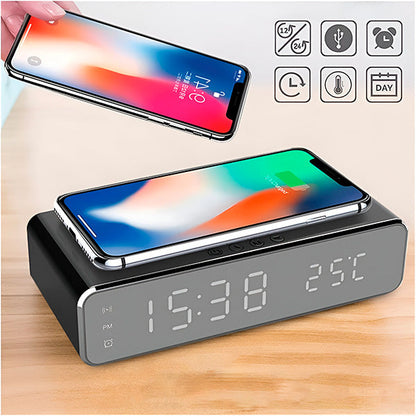 Praktisches 3-in-1 Ladegerät mit Display für Zeit & Temperatur