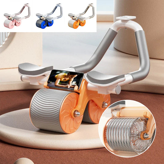 Bauchmuskeltrainer mit stabiler Doppelrolle