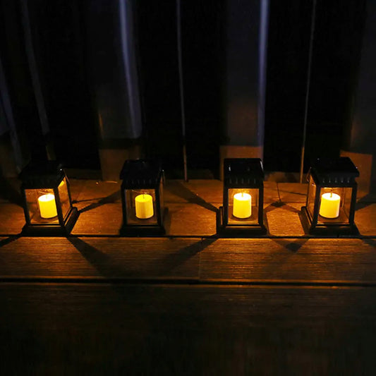 Wetterfeste Outdoor-Kerzenlampe (4 Stk.)
