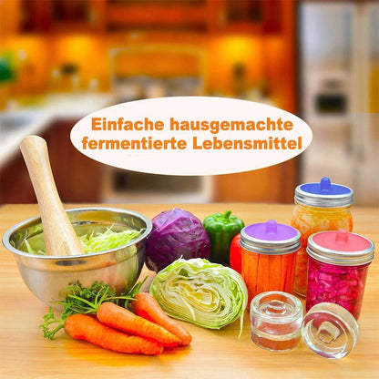 Silikondeckel zum Fermentieren von Lebensmitteln (5 Stk.)