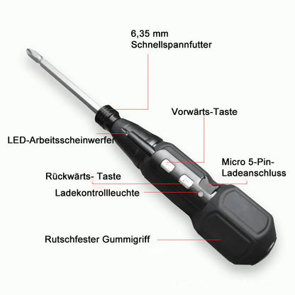 Elektrischer Mini-Schraubendreher mit Akku