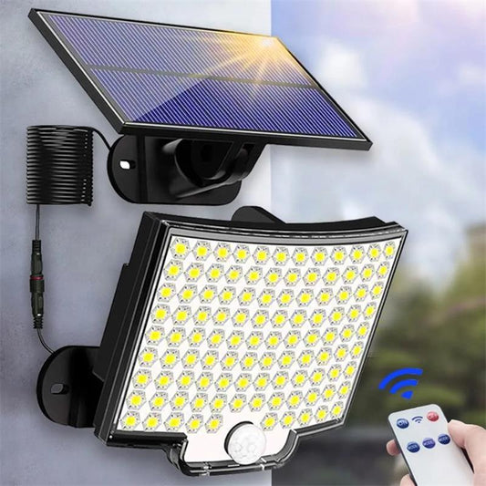 Moderne Solar-Wandleuchte mit 106 LEDs