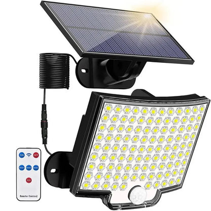 Moderne Solar-Wandleuchte mit 106 LEDs