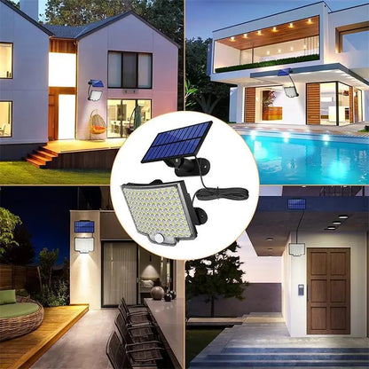Moderne Solar-Wandleuchte mit 106 LEDs