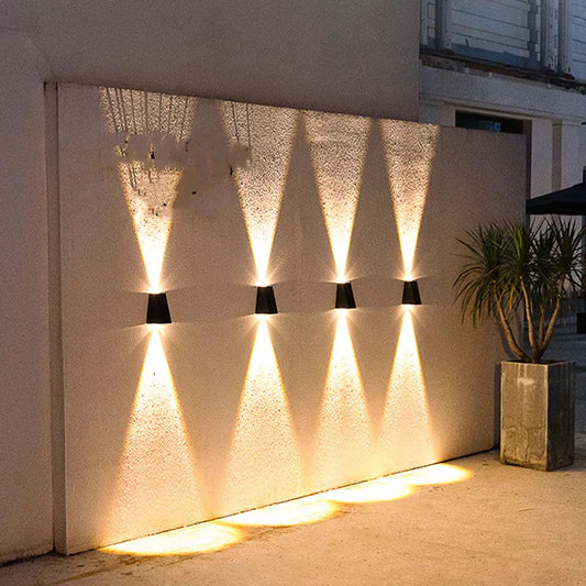 Wasserdichte Solar-Wandleuchte für Außenbereiche