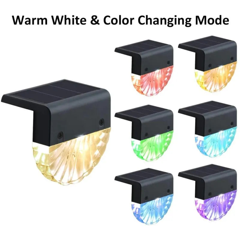 Solar Treppenlicht mit RGB-Farbwechsel (4 Stk.)