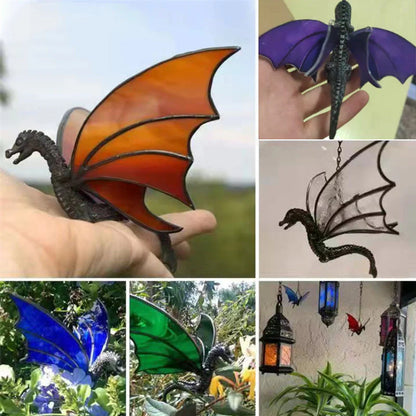 Farbenfroher Drachenschmuck zum Aufhängen