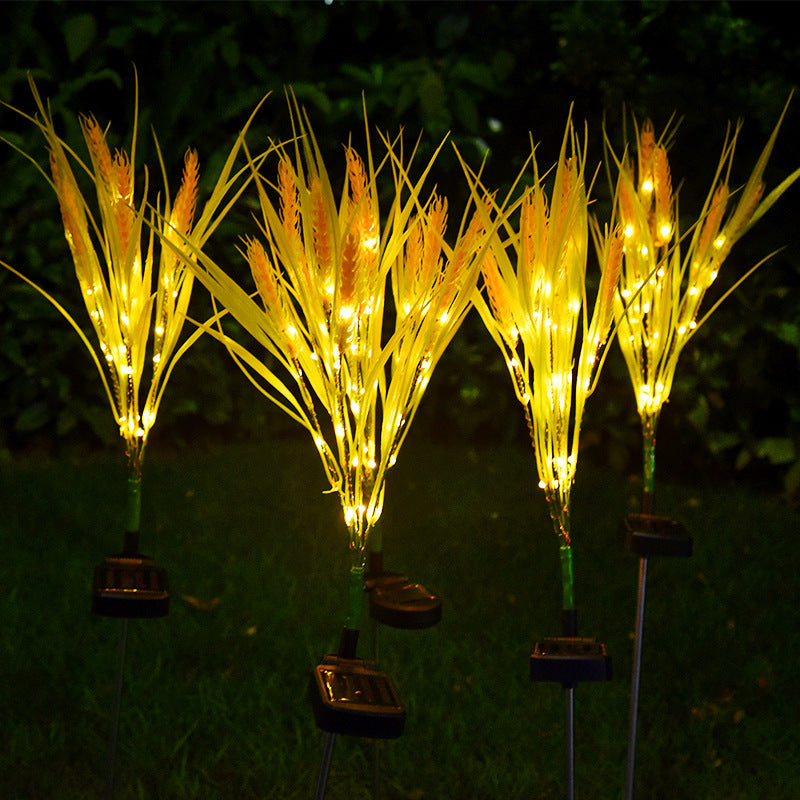 Solar-Gartenlampe in Weizen-Optik