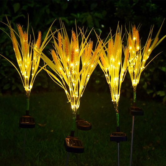 Solar-Gartenlampe in Weizen-Optik