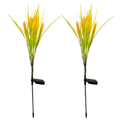 Solar-Gartenlampe in Weizen-Optik