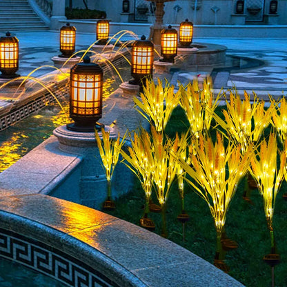 Solar-Gartenlampe in Weizen-Optik