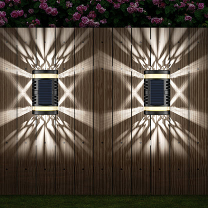 Praktische wasserdichte Solar-Wandleuchte für Garten & Außenbereich