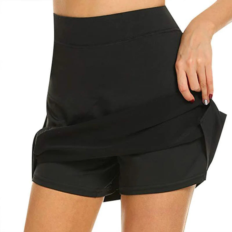 Minirock mit Shorts & Tasche