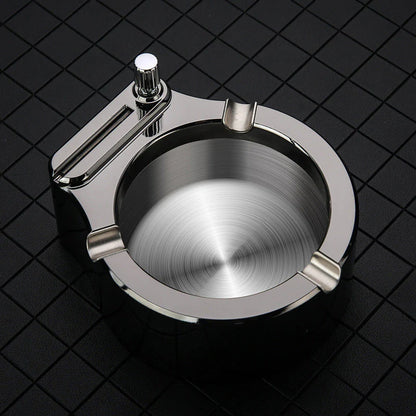 Klassischer Metall-Aschenbecher im Retro-Stil