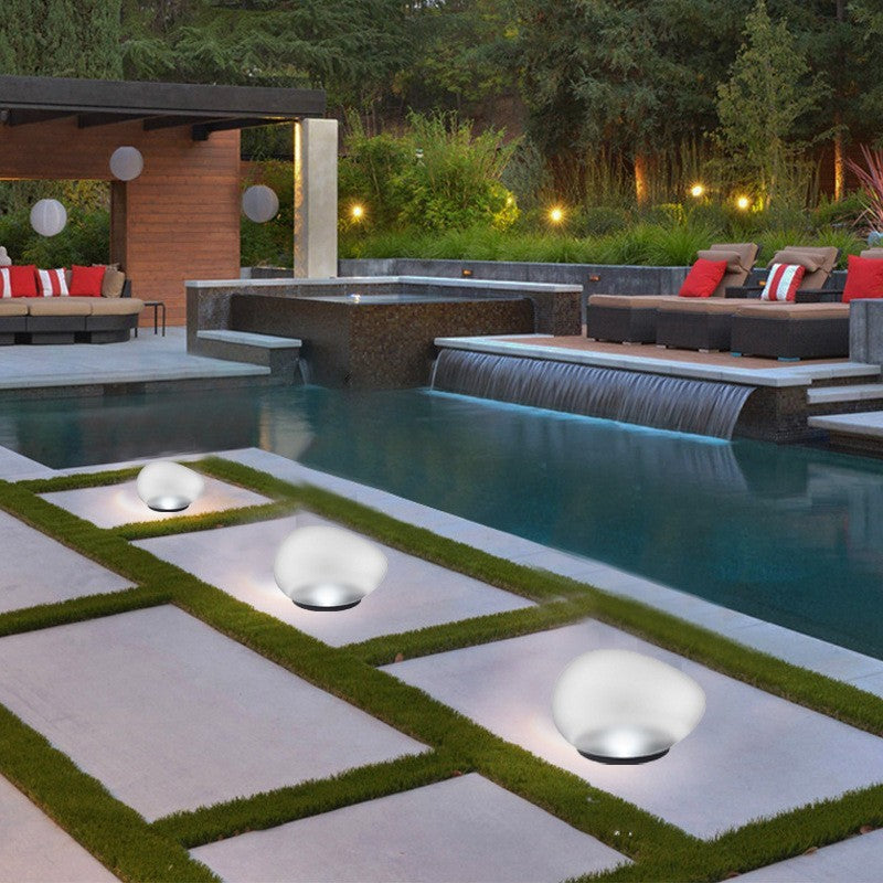 Solar-Kieselsteinleuchte für den Garten