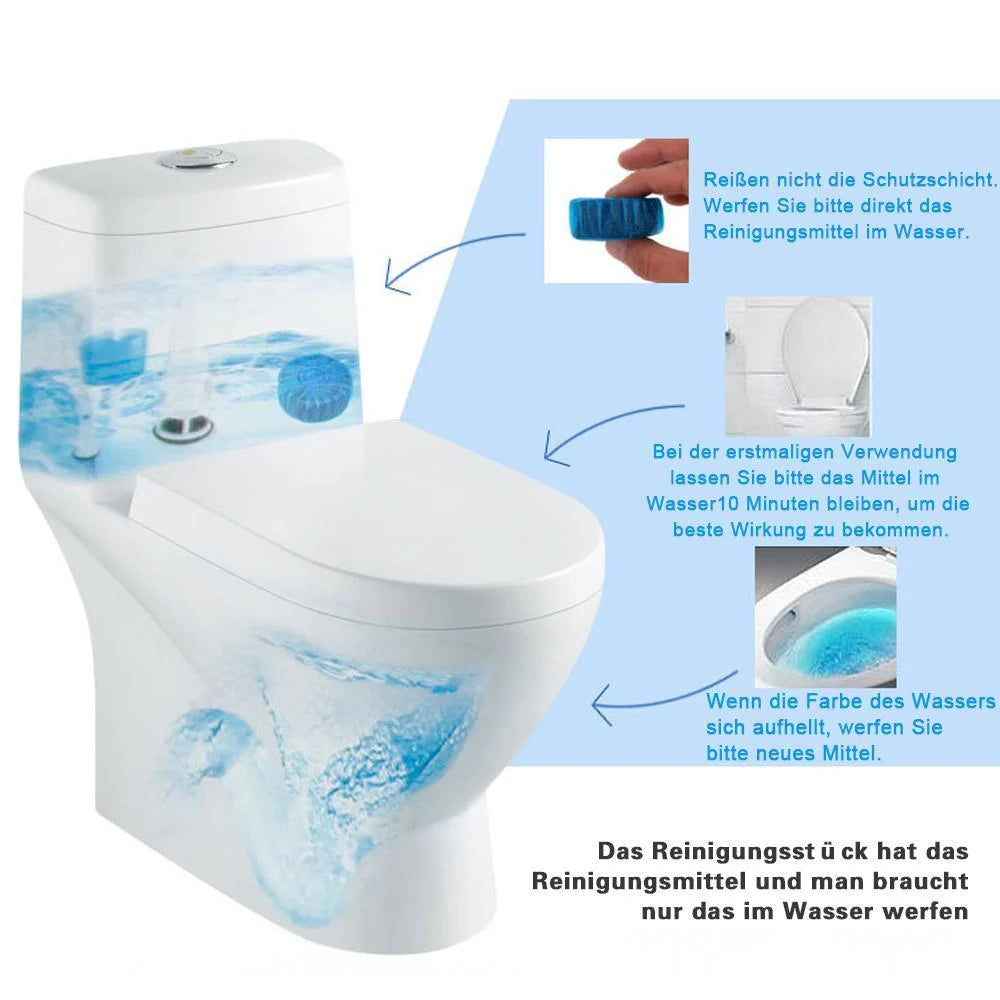 Selbstreinigende WC-Tabs für langanhaltende Frische (10 Stk.)